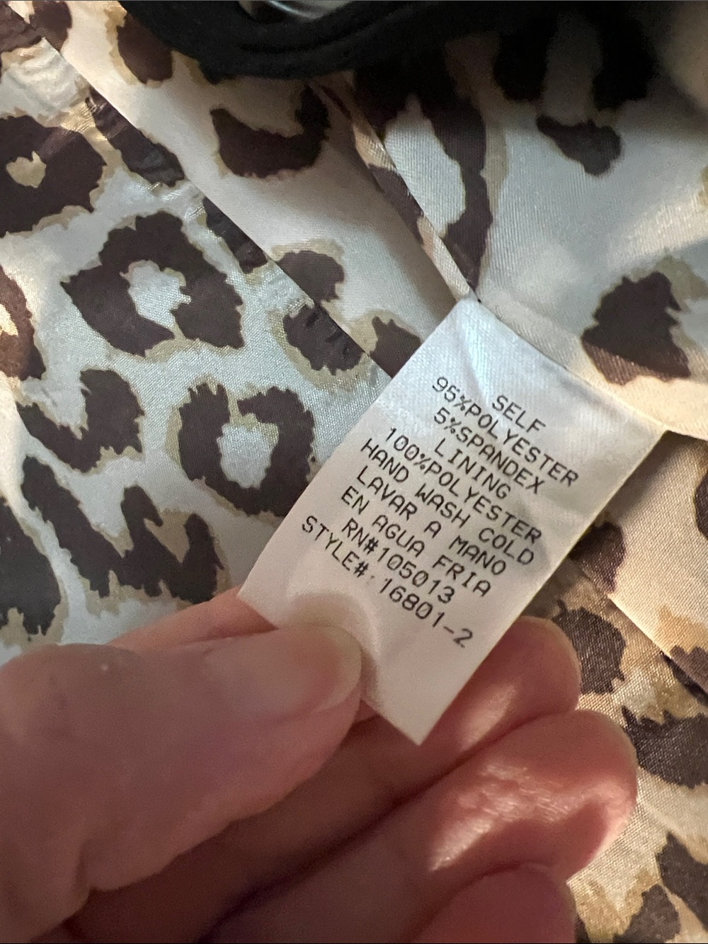 Andree Black Blazer with Leopard-Print Lining Like New Never Worn - Picture 3 of 8